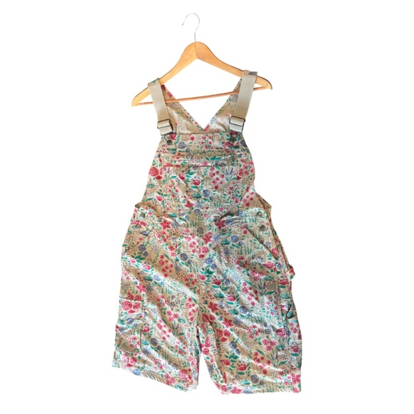 Duluth Trading Co Women’s Garden Print Utility Overalls Size M - Picture 1 of 4